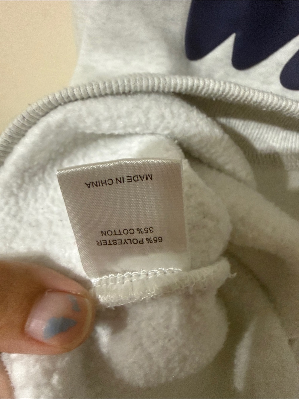White Fox Boutique Vol. 3 Heather Gray/Marle Hoodie with Navy Blue Logo - Picture 8 of 8